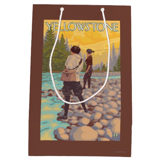 Sac Cadeau Moyen Les femmes pilotent la pêche - parc national de (Dos)