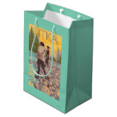 Sac Cadeau Moyen Les femmes pilotent la pêche - Sitka, Alaska (Dos Angle)