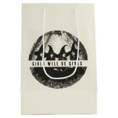 Sac Cadeau Moyen "Les Filles Seront Des Filles | Belle Sorcière (Dos)
