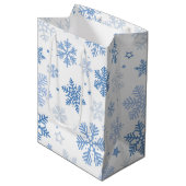 Sac Cadeau Moyen Les flocons de neige. Beau hiver (Devant Angle)