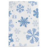 Sac Cadeau Moyen Les flocons de neige. Beau hiver (Devant)