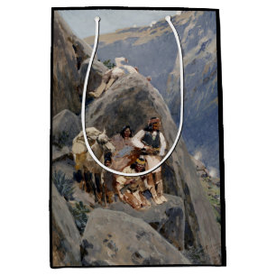 Sac Cadeau Moyen Les guerriers d'Apache : une embuscade sur la cava