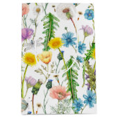 Sac Cadeau Moyen Les libellules sur les Fleurs sauvages (Devant)