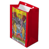 Sac Cadeau Moyen Les Lovers Tarot Card Tarots Lecture (Devant Angle)