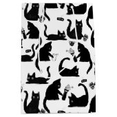 Sac Cadeau Moyen Les mauvais chats frappent des trucs sur (Devant)