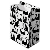 Sac Cadeau Moyen Les mauvais chats frappent des trucs sur (Devant Angle)