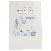 Sac Cadeau Moyen Les mignons Garçons Blue Party Chien Chien Chien C (Dos)