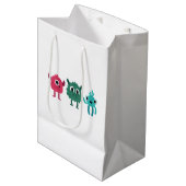 Sac Cadeau Moyen Les mignons monstres (Devant Angle)