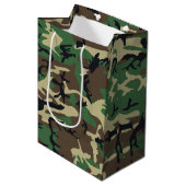 Sac Cadeau Moyen Les militaires camouflent (Devant Angle)