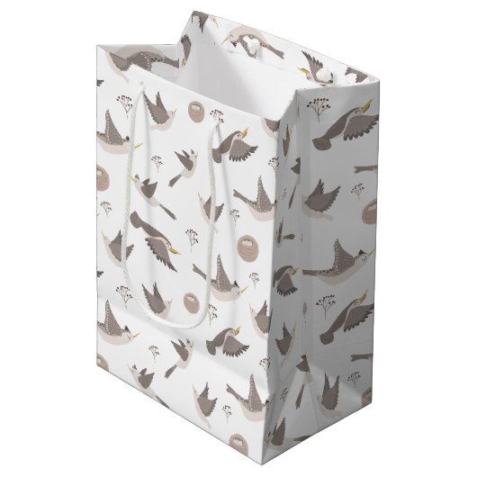 Sac Cadeau Moyen Les oiseaux prennent le vol (Devant Angle)