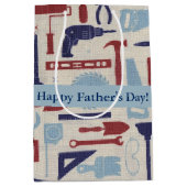 Sac Cadeau Moyen Les outils de papa (Devant)