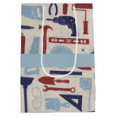 Sac Cadeau Moyen Les outils de papa (Dos)