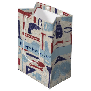 Sac Cadeau Moyen Les outils du papa