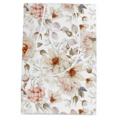 Sac Cadeau Moyen Les pivoines en fleurs (Dos)