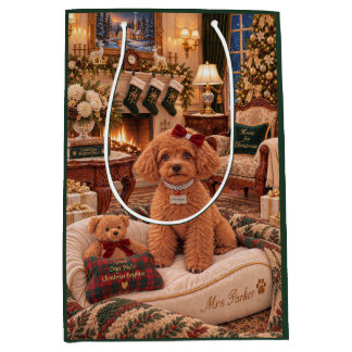 Sac Cadeau Moyen Les vacances de Penelope la chiot de Mme Parker