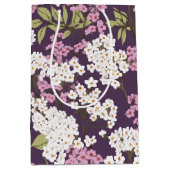 Sac Cadeau Moyen L'Été Fleurit Sur Le Violet (Devant)