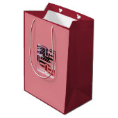 Sac Cadeau Moyen Lettre H Monogramme Initial USA (Dos Angle)