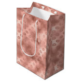 Sac Cadeau Moyen Lèvres rose Chic (Devant Angle)