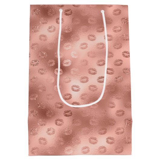 Sac Cadeau Moyen Lèvres rose Chic (Dos)