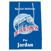 Sac Cadeau Moyen L'Express polaire | Insigne de train (Dos)