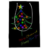 Sac Cadeau Moyen LGBTQ+ / Pride Rainbow Christmas Tree with Stars (Devant)