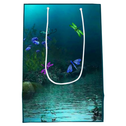 Sac Cadeau Moyen libellules (Dos)