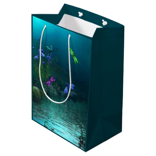 Sac Cadeau Moyen libellules (Dos Angle)