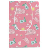 Sac Cadeau Moyen Libra Cowgirl moderne Zodiac Motif Boho rose (Devant)