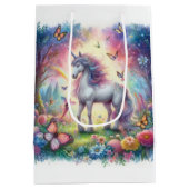 Sac cadeau moyen Licorne (Dos)