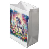 Sac cadeau moyen Licorne (Dos Angle)