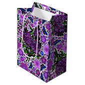 Sac Cadeau Moyen Lilacs violet Karner Blue Butterflies NH Symboles (Devant Angle)