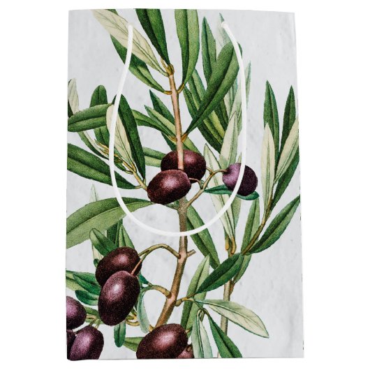 Sac Cadeau Moyen L'île méditerranéenne grecque Feuille d'olive (Devant)