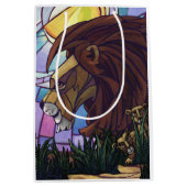 Sac Cadeau Moyen Lion et petits (Devant)