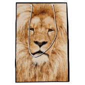 SAC CADEAU MOYEN LION PORTRAIT (Devant)