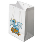 Sac Cadeau Moyen Little Blue Dragon (Dos Angle)
