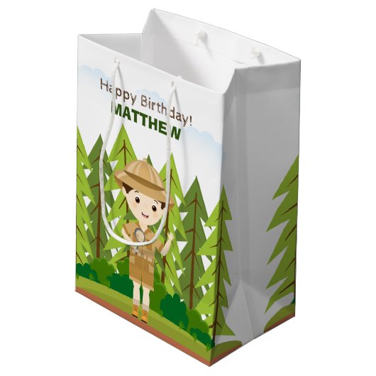 Sac Cadeau Moyen Little Explorer (Dos Angle)