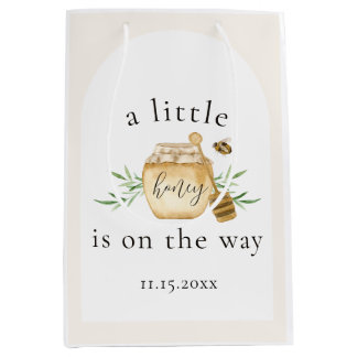 Sac Cadeau Moyen Little Honey On The Way Bee Baby Shower Gift Bag