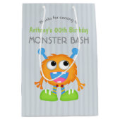 Sac Cadeau Moyen Little Monster thème Anniversaire Fête Invité Fave (Devant)