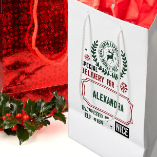 Sac Cadeau Moyen Livraison père Noël Express Pour (Nom Personnalisé