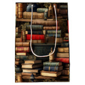 Sac Cadeau Moyen Livres Et Plante (Dos)