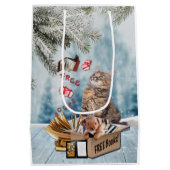 Sac Cadeau Moyen Livres gratuits pour Noël (Dos)