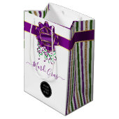 Sac Cadeau Moyen Logo de la compagnie Mardi Gras (Dos Angle)