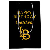 Sac Cadeau Moyen Logo de Long Beach State (Dos)