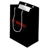 Sac Cadeau Moyen Logo de M. Mercedes (Dos Angle)