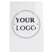 Sac Cadeau Moyen Logo Entreprise Société Marque (Dos)