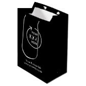Sac Cadeau Moyen Logo professionnel | Entreprise (Devant Angle)