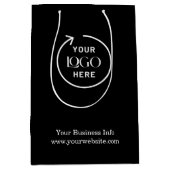 Sac Cadeau Moyen Logo professionnel | Entreprise (Devant)