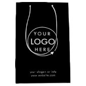 Sac Cadeau Moyen Logo professionnel | Entreprise (Devant)