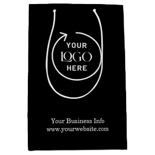 Sac Cadeau Moyen Logo Professionnel   Entreprise Société Corporativ