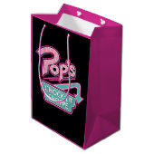 Sac Cadeau Moyen Logo rose du magasin Chock'Lit de Pop (Dos Angle)